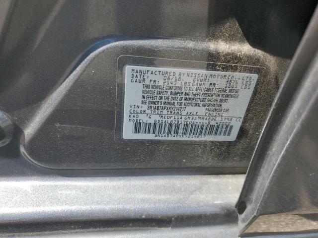 3N1AB7APXKY214217 - 2019 NISSAN SENTRA S GRAY photo 13