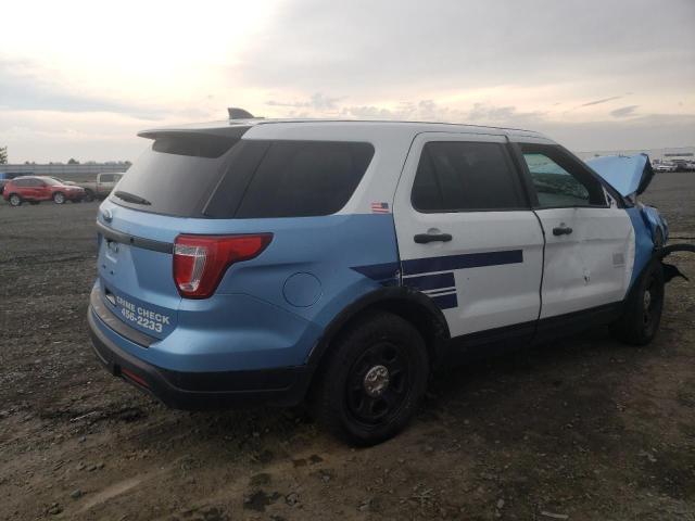 1FM5K8AR9JGB92700 - 2018 FORD EXPLORER POLICE INTERCEPTOR TWO TONE photo 3