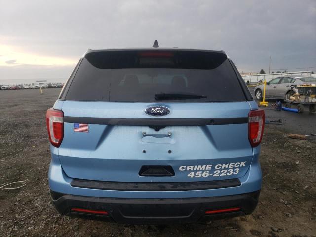 1FM5K8AR9JGB92700 - 2018 FORD EXPLORER POLICE INTERCEPTOR TWO TONE photo 6