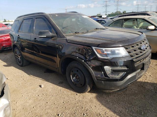 1FM5K8GTXGGB64626 - 2016 FORD EXPLORER SPORT BLACK photo 4