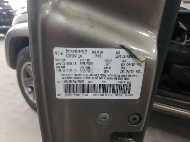 1J4GL38K74W176599 - 2004 JEEP LIBERTY RENEGADE 棕色 照片 13