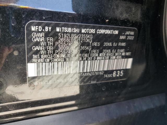 JA4J3TA8XNZ076162 - 2022 MITSUBISHI OUTLANDER ES BLACK photo 13