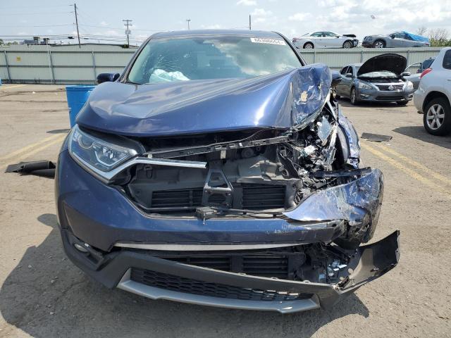 2HKRW2H82KH618423 - 2019 HONDA CR-V EXL BLUE photo 5