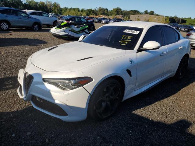 ZARFAEAV1J7586205 - 2018 ALFA ROMEO GIULIA QUADRIFOGLIO WHITE photo 1