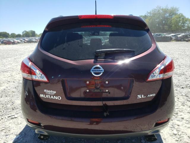 JN8AZ1MW0DW313555 - 2013 NISSAN MURANO S BURGUNDY photo 6