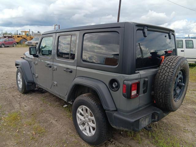 1C4HJXDN6PW632944 - 2023 JEEP WRANGLER SPORT GRAY photo 2