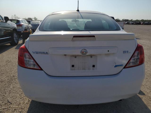 3N1CN7AP8EL806281 - 2014 NISSAN VERSA S WHITE photo 6