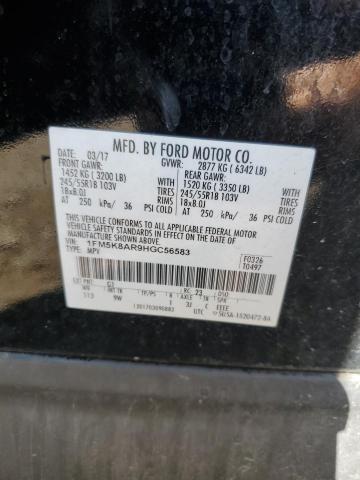 1FM5K8AR9HGC56583 - 2017 FORD EXPLORER POLICE INTERCEPTOR 白色 照片 14