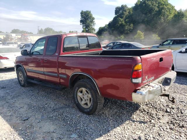 5TBRT3416YS045593 - 2000 TOYOTA TUNDRA ACCESS CAB Tünd qırmızı foto 2