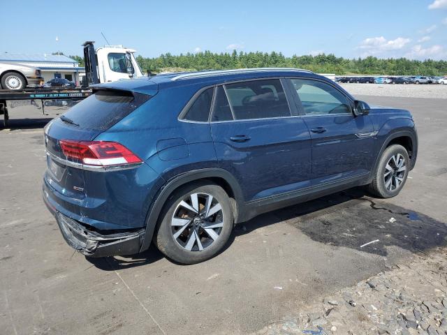 1V2LC2CA4MC216814 - 2021 VOLKSWAGEN ATLAS CROS SE BLUE photo 3