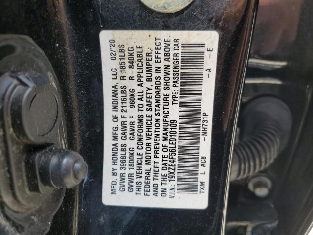 19XZE4F56LE010109 - 2020 HONDA INSIGHT EX BLACK photo 13