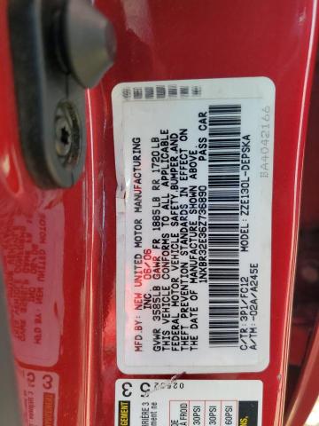 1NXBR32E36Z736890 - 2006 TOYOTA COROLLA CE RED photo 12