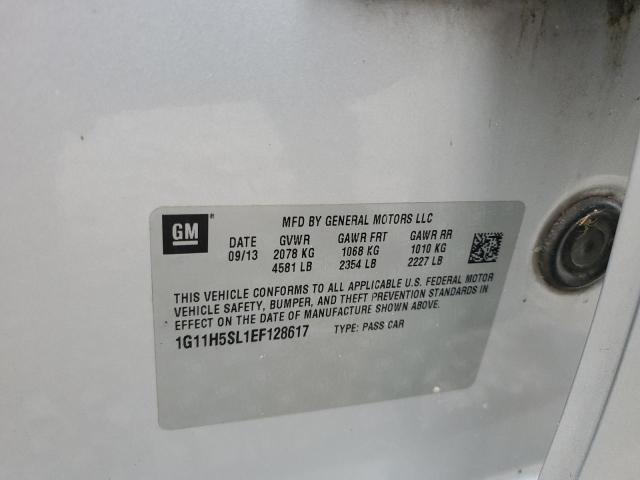 1G11H5SL1EF128617 - 2014 CHEVROLET MALIBU LTZ ნაცრისფერი ფოტო 13