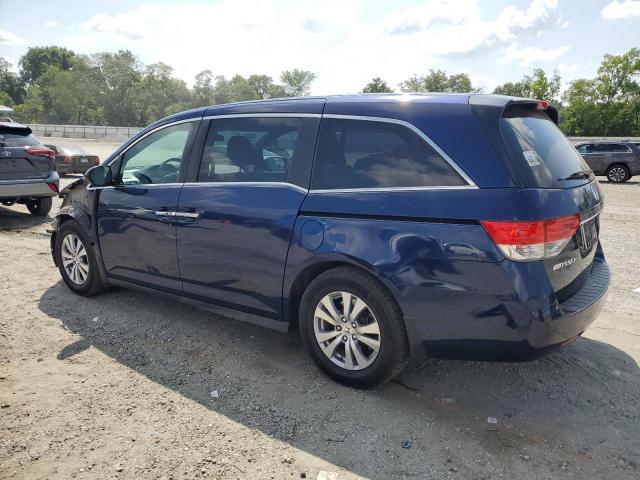 5FNRL5H41FB127837 - 2015 HONDA ODYSSEY EX BLUE photo 2