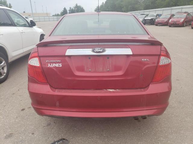 3FAHP0JA1CR409608 - 2012 FORD FUSION SEL BURGUNDY photo 6