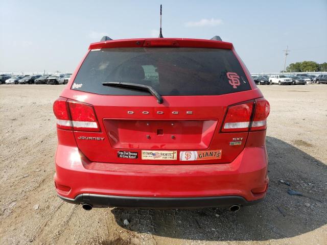 3C4PDCBGXDT649862 - 2013 DODGE JOURNEY SXT RED photo 6