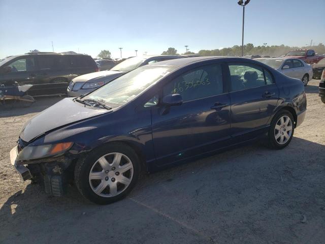 1HGFA16526L139085 - 2006 HONDA CIVIC LX BLUE photo 1