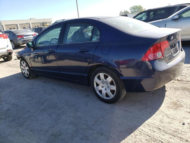 1HGFA16526L139085 - 2006 HONDA CIVIC LX BLUE photo 2