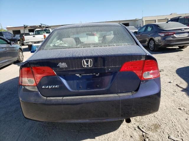 1HGFA16526L139085 - 2006 HONDA CIVIC LX BLUE photo 6