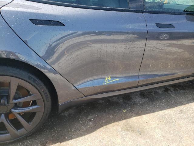 5YJSA1E67MF433265 - 2021 TESLA MODEL S 灰色 照片 12