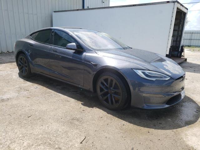 5YJSA1E67MF433265 - 2021 TESLA MODEL S 灰色 照片 4