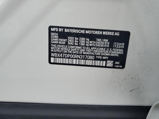 WBX47DP00RN317080 - 2024 BMW X3 SDRIVE30I WHITE photo 13