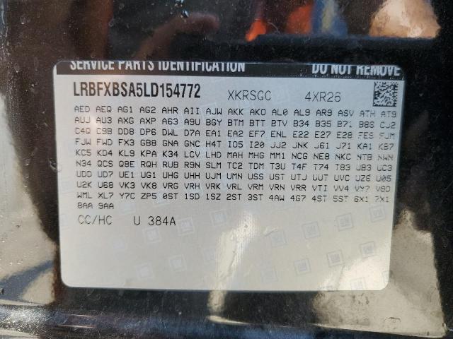 LRBFXBSA5LD154772 - 2020 BUICK ENVISION PREFERRED შავი ფოტო 13