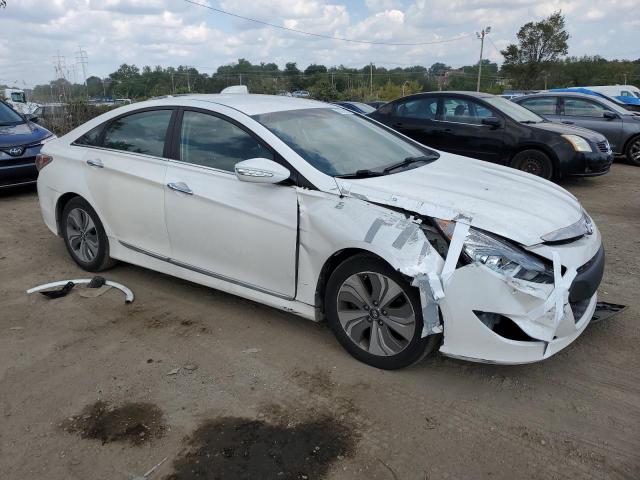 KMHEC4A4XDA080585 - 2013 HYUNDAI SONATA HYBRID WHITE photo 4