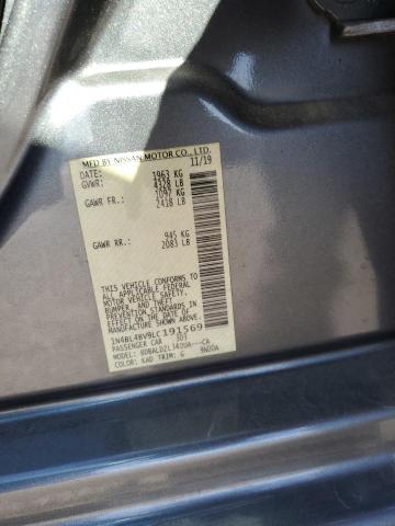 1N4BL4BV9LC191569 - 2020 NISSAN ALTIMA S GRAY photo 13