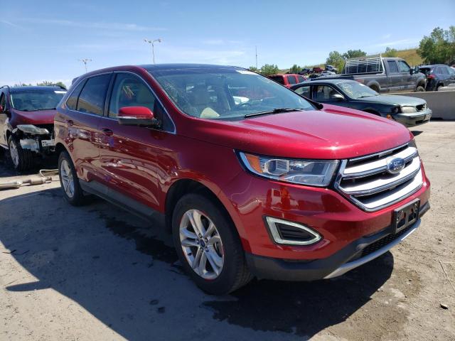 2FMPK3J83JBB31157 - 2018 FORD EDGE SEL RED photo 4