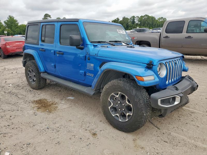 1C4JJXP64MW824073 - 2021 JEEP WRANGLER U SAHARA 4XE BLUE photo 4