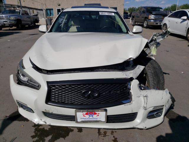 JN1EV7AP3GM301928 - 2016 INFINITI Q50 PREMIUM WHITE photo 5