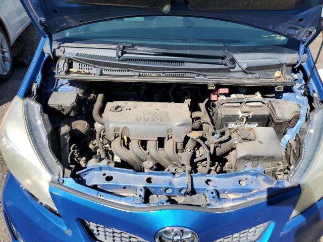 JTDKTUD33DD552277 - 2013 TOYOTA YARIS BLUE photo 11