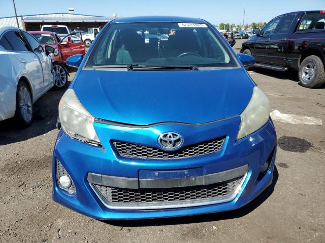 JTDKTUD33DD552277 - 2013 TOYOTA YARIS BLUE photo 5