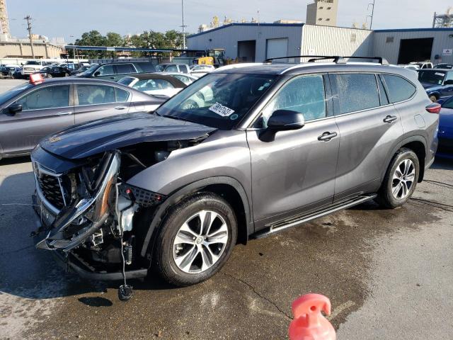 5TDGZRAH6MS518954 - 2021 TOYOTA HIGHLANDER XLE رمادي صورة 1