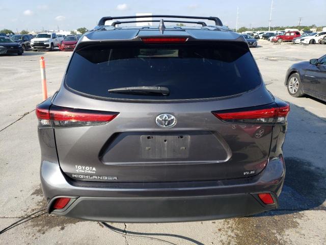 5TDGZRAH6MS518954 - 2021 TOYOTA HIGHLANDER XLE رمادي صورة 6