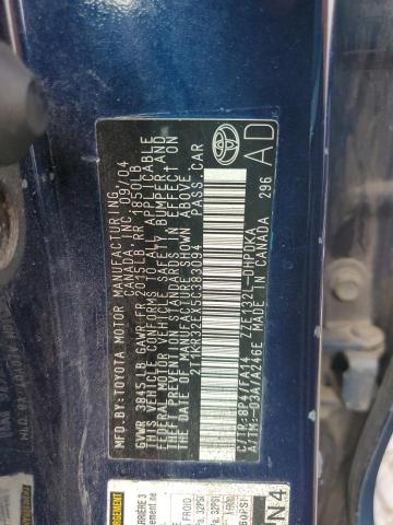 2T1KR32EX5C383094 - 2005 TOYOTA COROLLA MA XR BLUE photo 12