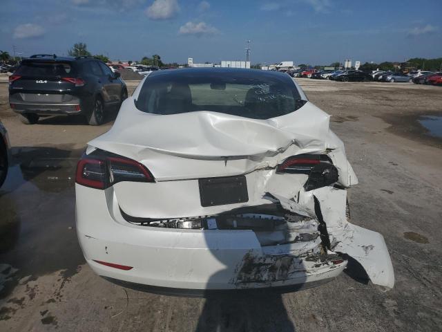 5YJ3E1EA2NF370512 - 2022 TESLA MODEL 3 WHITE photo 6