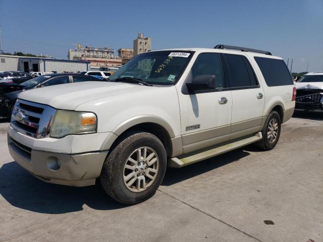 1FMFK17598LA45309 - 2008 FORD EXPEDITION EL EDDIE BAUER WHITE photo 1