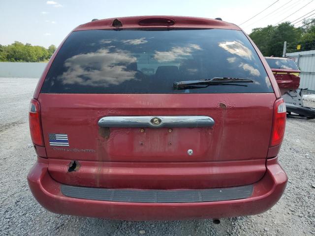 1A4GP45R26B594638 - 2006 CHRYSLER TOWN & COU წითელი ფოტო 6