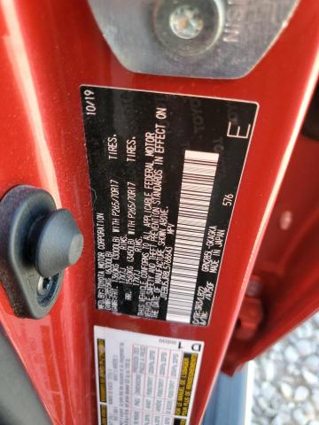 JTEBU5JR8L5768643 - 2020 TOYOTA 4RUNNER SR5/SR5 PREMIUM 红色 照片 12