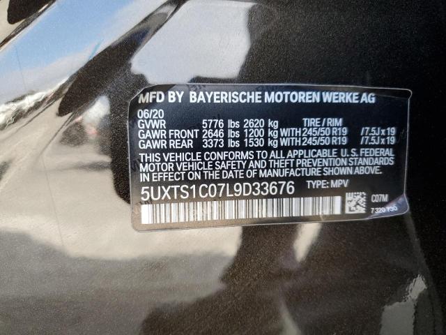 5UXTS1C07L9D33676 - 2020 BMW X3 XDRIVE30E GREEN photo 14