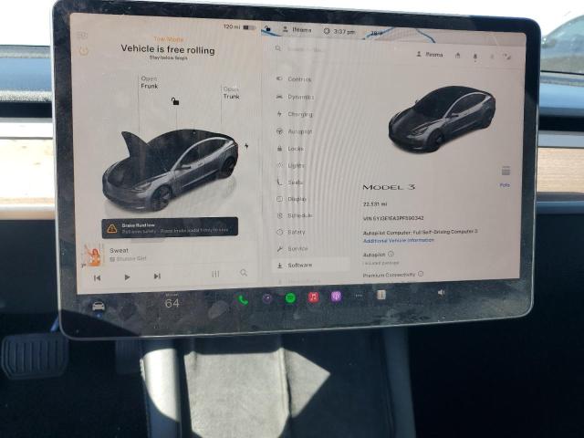 5YJ3E1EA3PF590342 - 2023 TESLA MODEL 3 灰色 照片 9