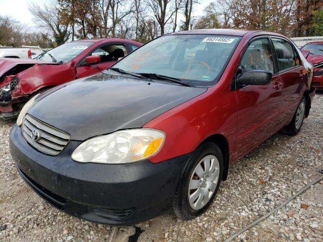 JTDBR32EX32006163 - 2003 TOYOTA COROLLA CE MAROON photo 2