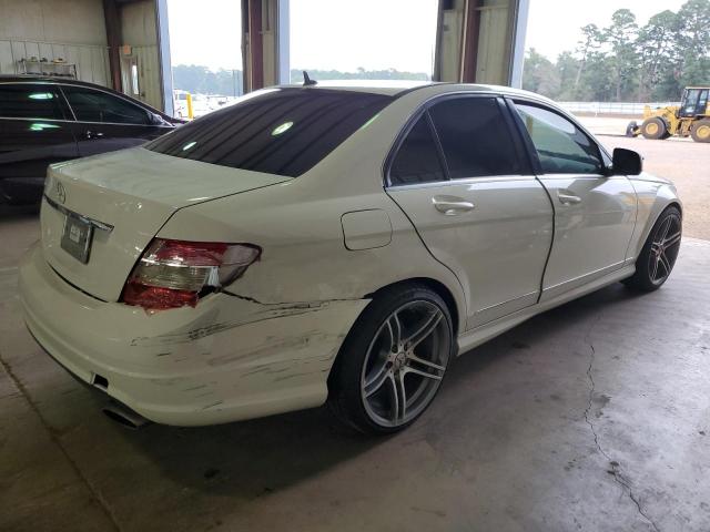 WDDGF54X69F221314 - 2009 MERCEDES-BENZ C 300 WHITE photo 3