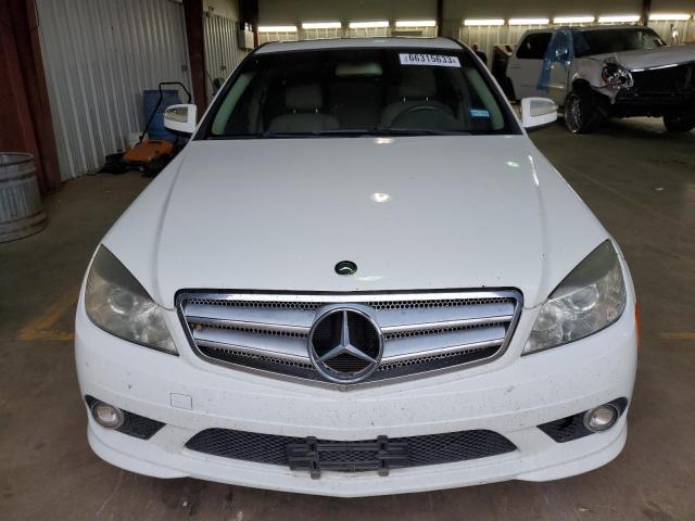 WDDGF54X69F221314 - 2009 MERCEDES-BENZ C 300 WHITE photo 5