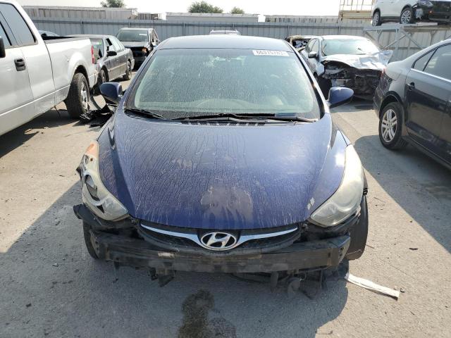 5NPDH4AE0DH404372 - 2013 HYUNDAI ELANTRA GLS BLUE photo 5