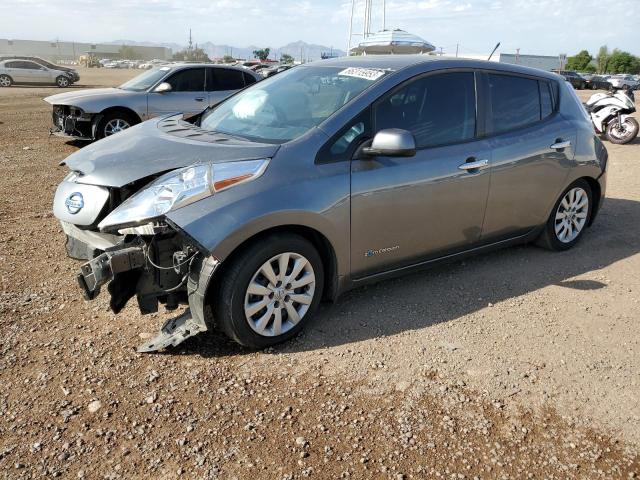 1N4AZ0CP1EC340143 - 2014 NISSAN LEAF S GRAY photo 1