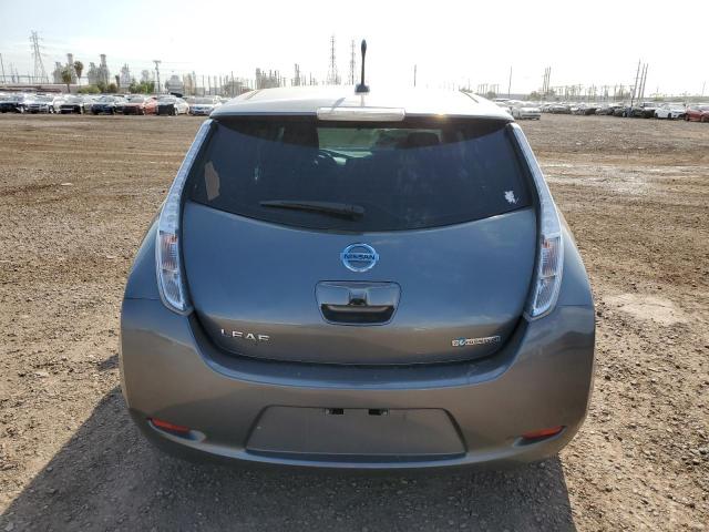 1N4AZ0CP1EC340143 - 2014 NISSAN LEAF S GRAY photo 6