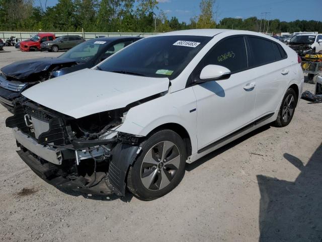 KMHC75LH5KU048141 - 2019 HYUNDAI IONIQ WHITE photo 1